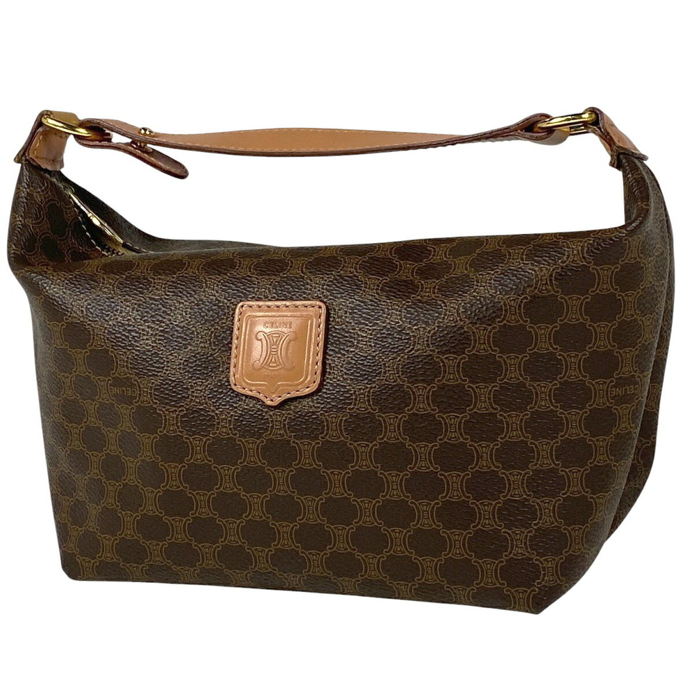 Celine Macadam handbag canvas brown